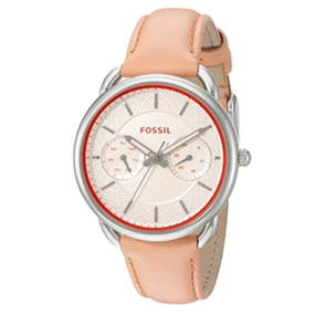 Watch strap Fossil ES3952 Leather Orange 16mm